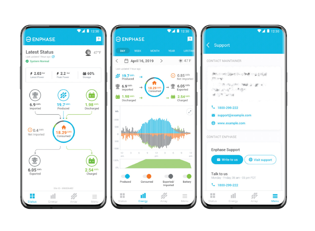 Enphase app zonne-energie monitoring